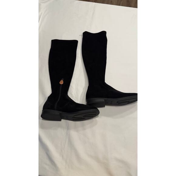 Gentle Souls by Kenneth Cole Women's Emma Stretch Boot US 5.5 Black Knee High - Picture 2 of 6